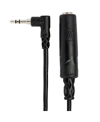 Hosa Technology Hosa Stereo Mini Angled Male to Stereo 1/4" Female Headphone Extension Cable, 6"