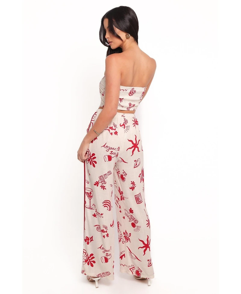 Petal and Pup Women's Malta Pant - Red