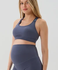 Axk Maternity High Impact Racer Back Nursing Sports Bra with Easy-Release Breastfeeding Clips
