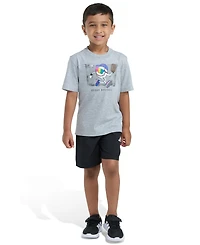adidas Boys' 2T-7 Graphic T-Shirt and Shorts, 2-Piece Set