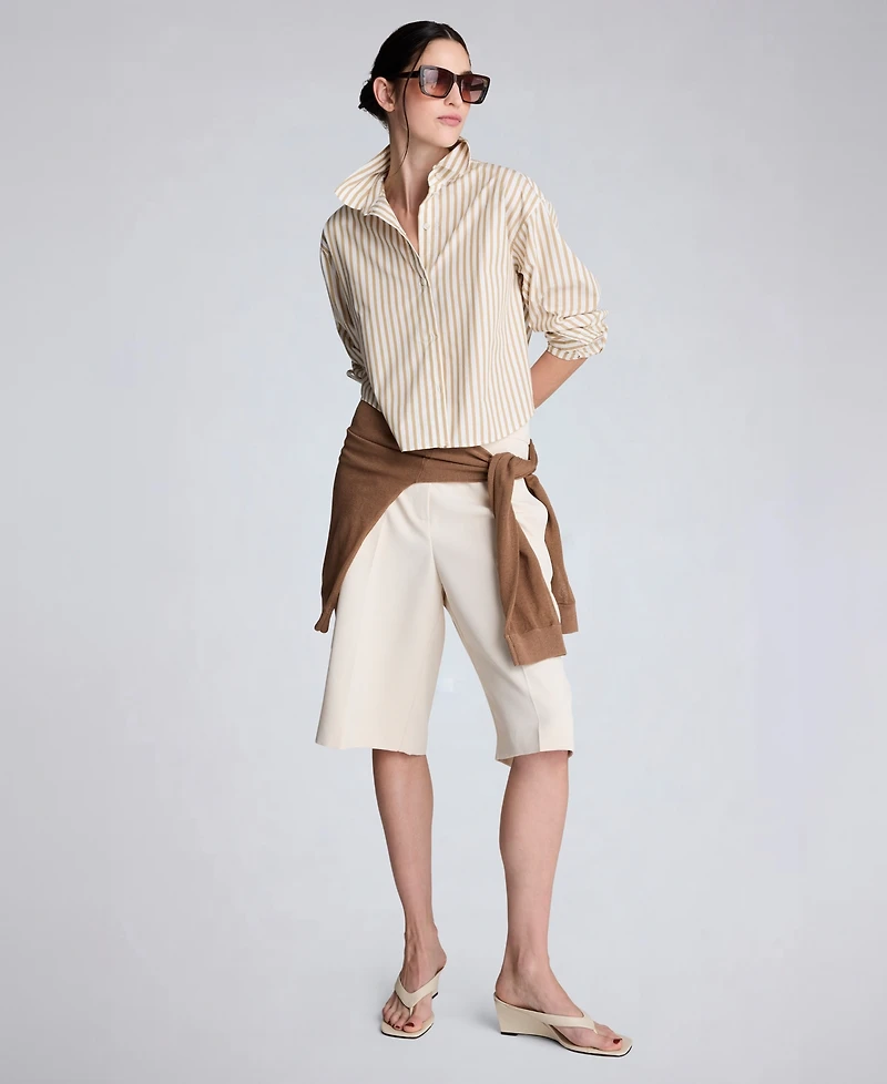 Kenneth Cole Women's Fly Front High Rise Pant