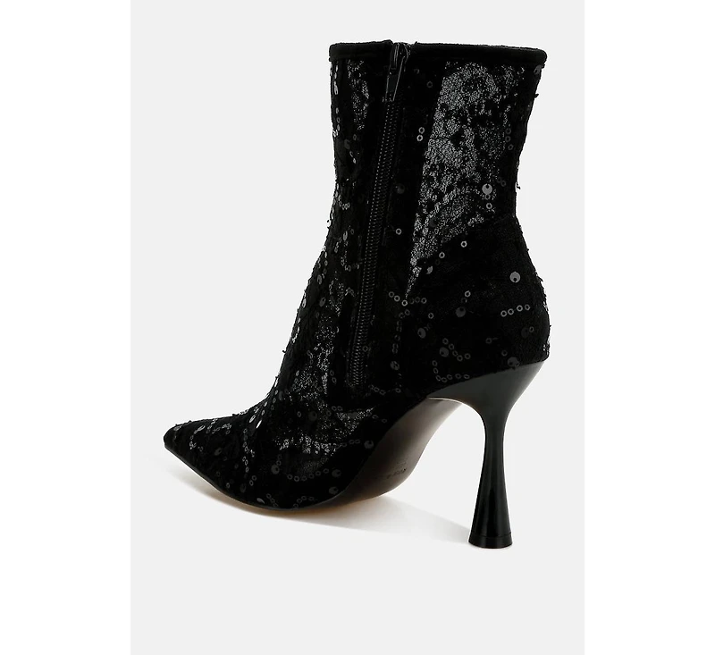 Samia Sequin Lace Boots