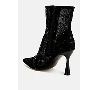 Samia Sequin Lace Boots