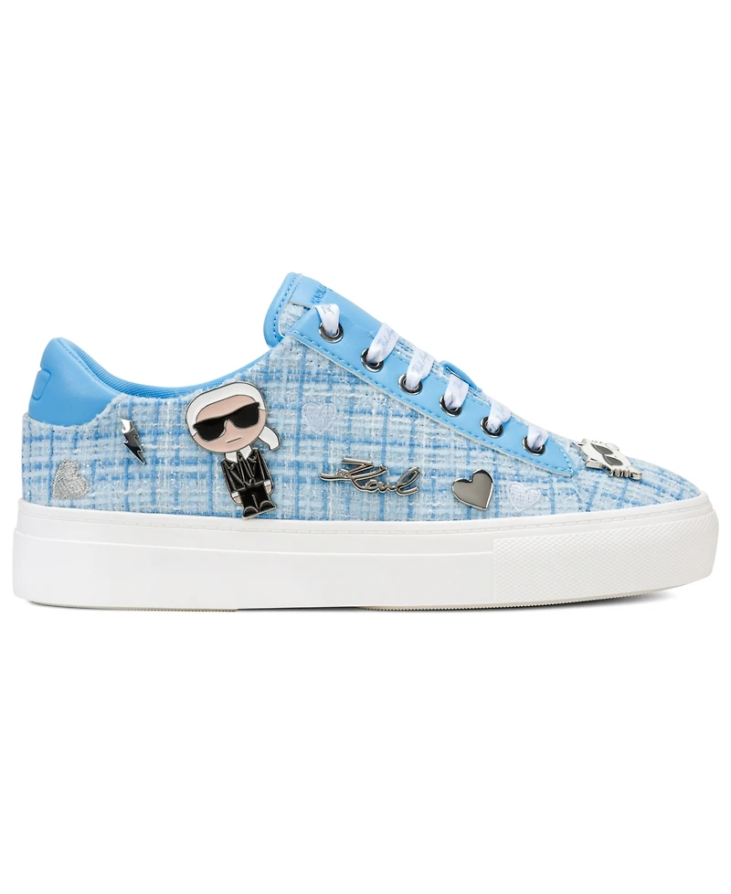 Karl Lagerfeld Paris Women's Cate Pins Lace-Up Sneakers