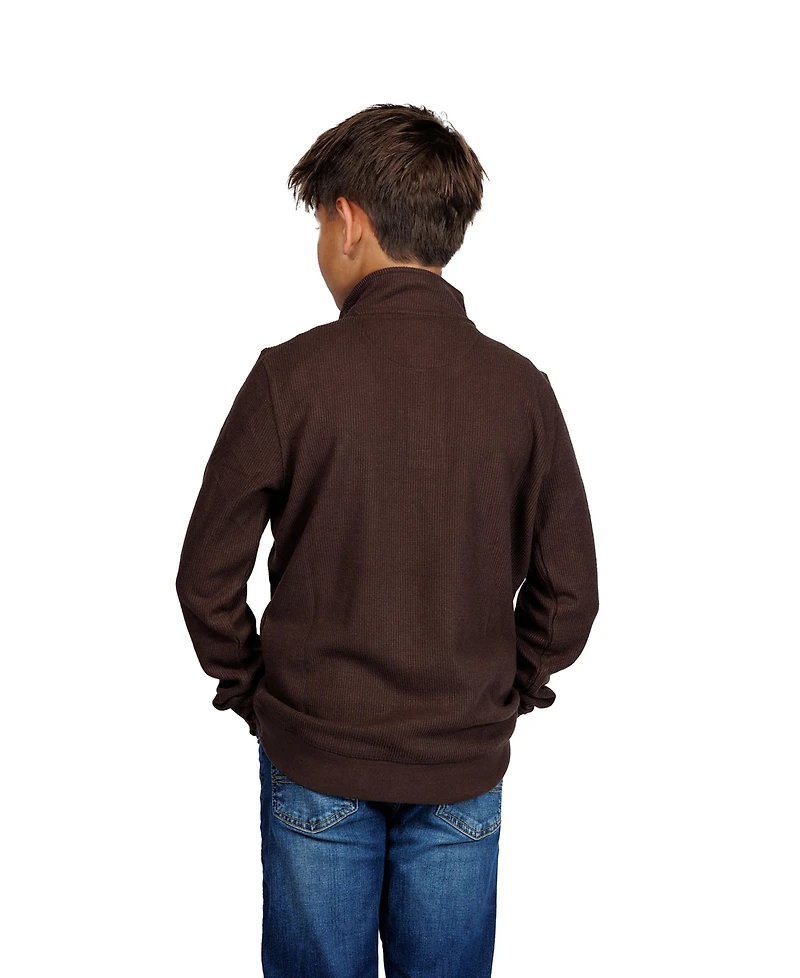 Tailorbyrd Boys Cozy Knit Quarter Zip