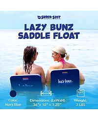 Trc Recreation Lazy Bunz Foam Saddle Swimming Pool Lounger Float, Navy Blue