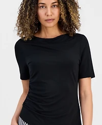 I.n.c. International Concepts Petite Ruched Top, Macy's Exclusive