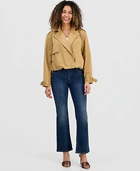 I.n.c. International Concepts Petite Bubble Cropped Trench Coat, Macy's Exclusive