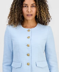 I.n.c. International Concepts Petite Parisian Tweed Jacket, Exclusively at Macy's