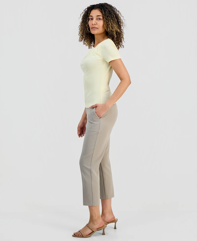 I.n.c. International Concepts Petite Mid-Rise Slim Trousers, Exclusively at Macy's