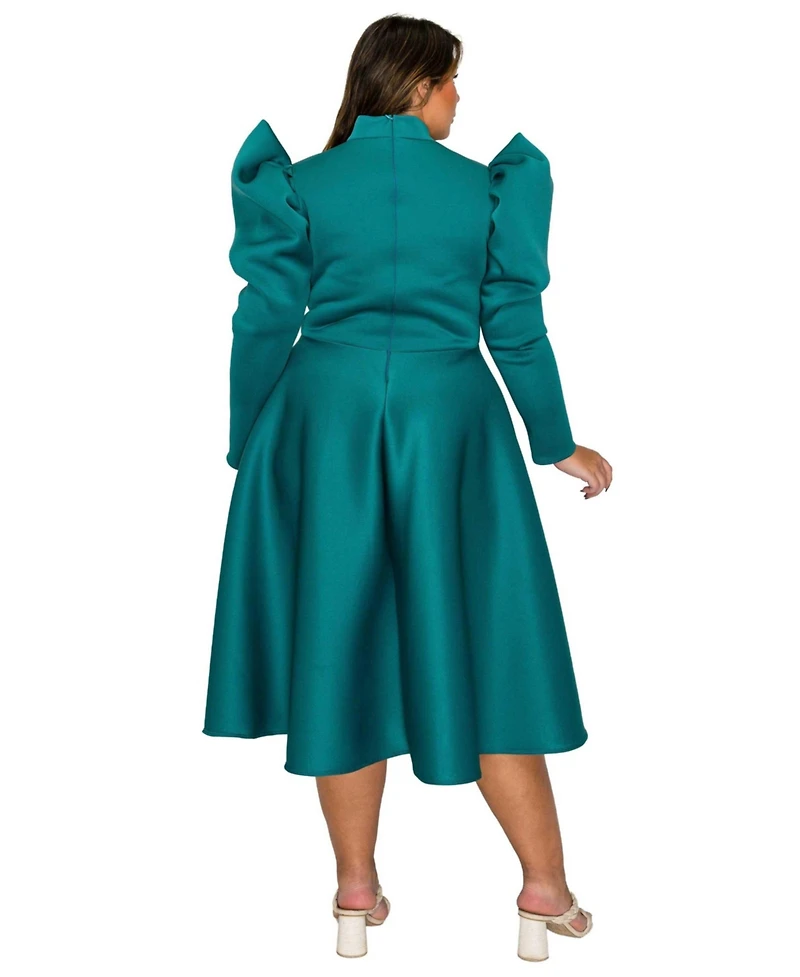 L I V D Plus Isabella Neoprene Statement Dress