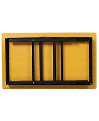 Streamdale Furniture Portable Folding Work Table with Measuring Tape