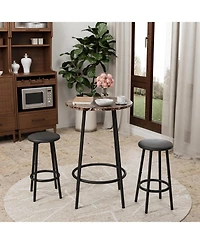 Streamdale Furniture 3-Piece Bar Table Set with 2 Bar Stools