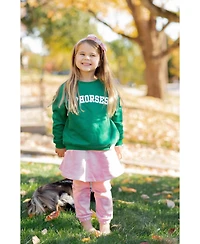 Bits & Bows Girls Little/Big I Heart Horses Sweatshirt