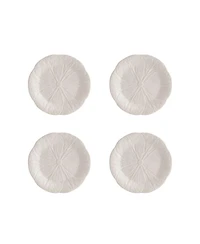 Bordallo Pinheiro Cabbage Beige Plate, Set of 4