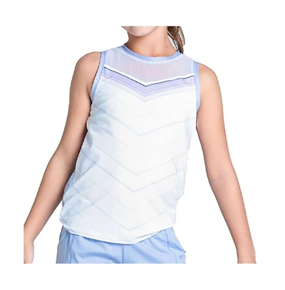 Lucky In Love Girls Lavender Love Tie Back Tennis Tank