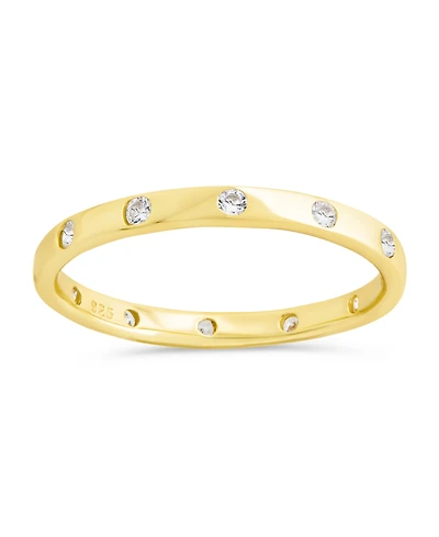 Sterling Forever Mindy Cz Studded Ring