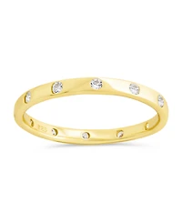 Sterling Forever Mindy Cz Studded Ring