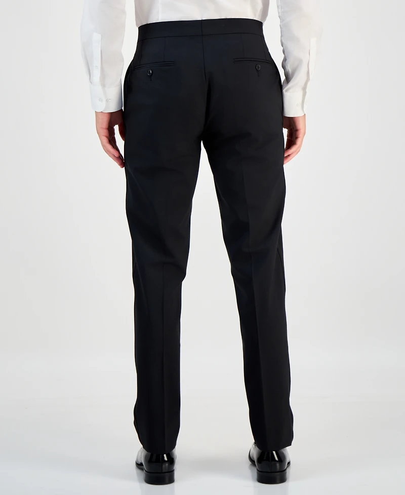 Bar Iii Men's Slim-Fit Faille-Trim Tuxedo Pants, Created for Macy's