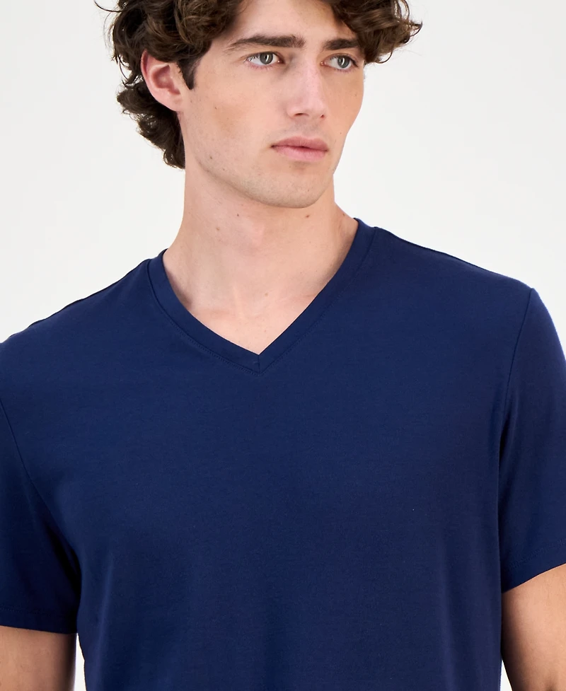 Alfani Men's Travel Stretch V-Neck T-Shirt, Created for Macy's