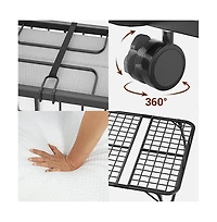 Aheaplus 38" Twin Size Folding Bed with 4.5" Memory Form Mattress and Sturdy Metal Frame