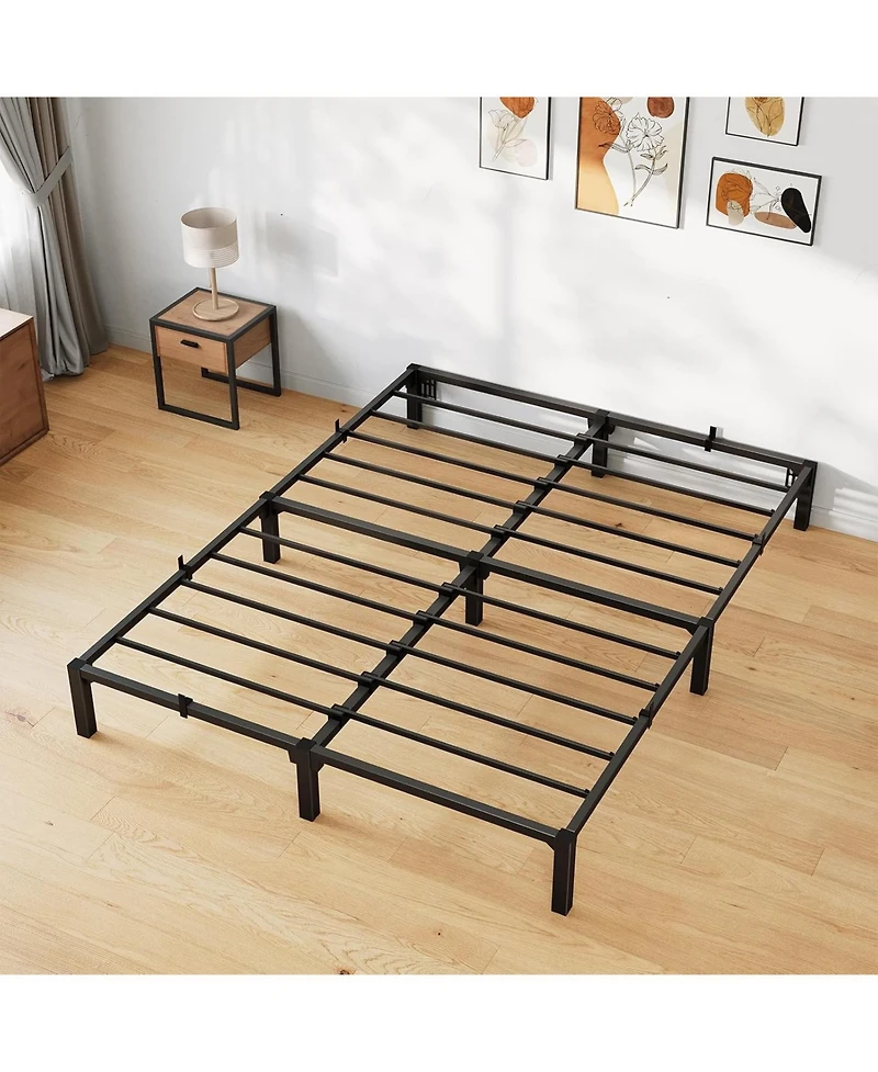 gaomon Full Size 8 Inch Heavy Duty Metal Bed Frame, Platform Iron Slat Support, 800 Lbs Capacity, No Box Spring