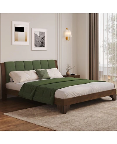 Streamdale Furniture Premium Pine Wood King Bed Frame with Headboard