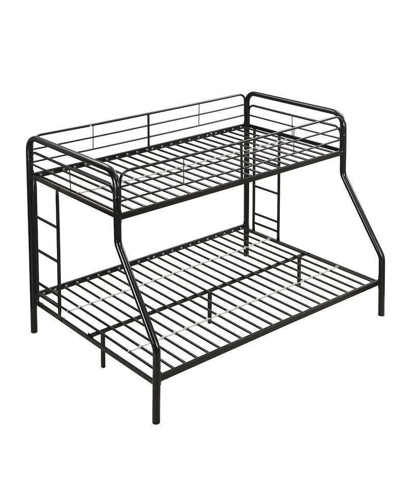 Streamdale furniture twin over full metal bunk bed with storage, no box spring needed, easy assembly, durable and space-saving.