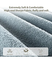 gaomon Kids Bed Frame with Upholstered Headboard, Low Profile Sturdy Platform Soft Boucle Fabric for Girls and Boys, Heavy Duty