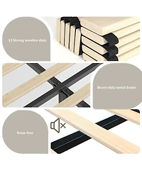 Gaomon Queen Bed Frame with 50.8" Tall Headboard