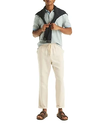 Nautica Men's Striped Spread Collar Polo Shirt