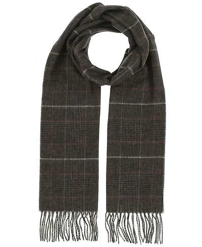V. Fraas Men's Prince of Wales Plaid Scarf