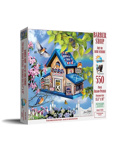 SunsOut Barber Shop 550 piece Jigsaw Puzzle for Adults
