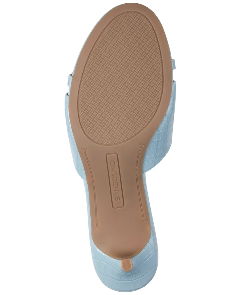 Bandolino Women's Rissie Bow Slip-On Dress Sandals