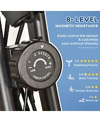 Soozier Folding Exercise Bike w/ Arm Resisce Bands,