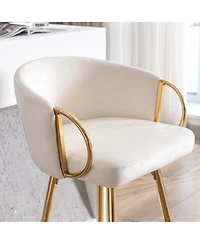 Streamdale Furniture 30 Inch Set of 2 Bar Stools Beige