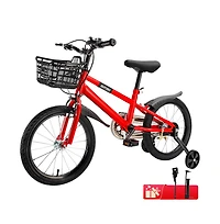 Artudatech 18-Inch Kids Bike for Ages 6-10 with Removable Training Wheels & Dual Brakes for the 2-Wheel Journey