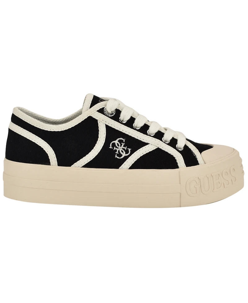 Guess Women's Issah Branded Platform Lace-Up Sneakers