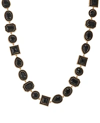 Guess Rhinestone Silver-Tone Statement Necklace