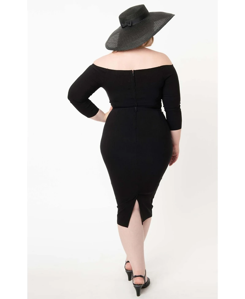 Unique Vintage Plus Shailene Pencil Dress