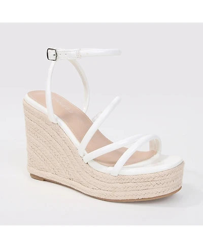 Berness Women's Rivka Strappy Espadrille Wedge Sandals