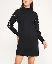 Bcx Juniors' Relaxed Crewneck Sweater Dress