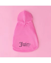 Juicy Couture Bling Velour Pet Hoodie