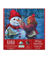 SunsOut Xoxo 500 piece Jigsaw Puzzle for Adults Christmas