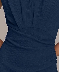 Donna Karan New York Women's Side-Ruched Midi Dress