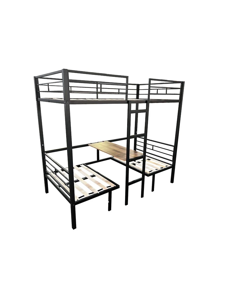 Streamdale Furniture Transformable Twin Loft Bed with Table