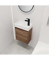 Streamdale Furniture Streamdale 18" Compact Floating Vanity with Sink