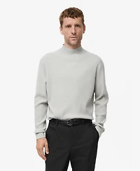 Mango Men's Ribbed Turtleneck Sweater