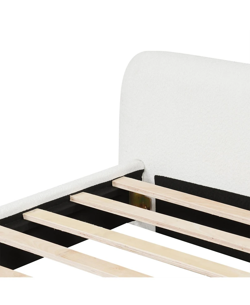 Streamdale Furniture Boucle Upholstered Bed - Modern & Durable