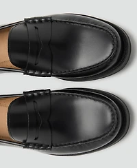 Mango Men's Aged-Leather Loafers